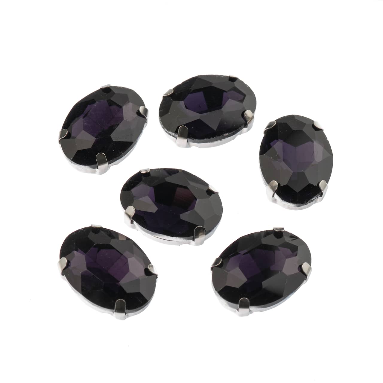 John Bead Crystal Lane 18mm Sew-On Rhinestones, 6ct.